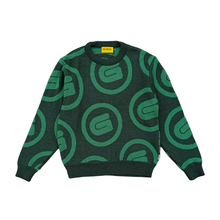 Load image into Gallery viewer, PATTERN KNIT SWEATER PEPPER GREEN
